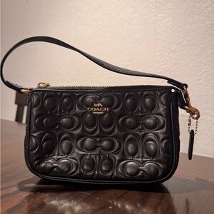 Coach Black Embossed Leather Nolita 19